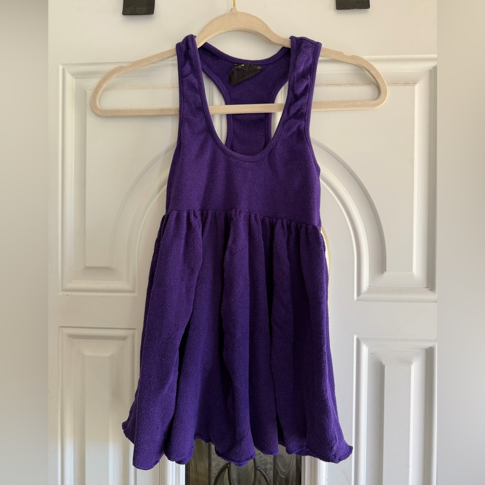 Vintage Free People Purple Babydoll Tank Top
